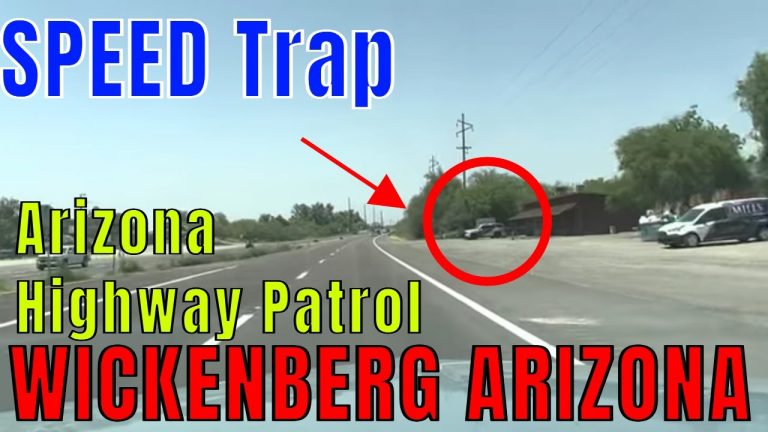 Driving ARIZONA – Wickenberg Arizona US 60 Arriving from Phoenix – SPEED TRAP ASMR Driving NOISE