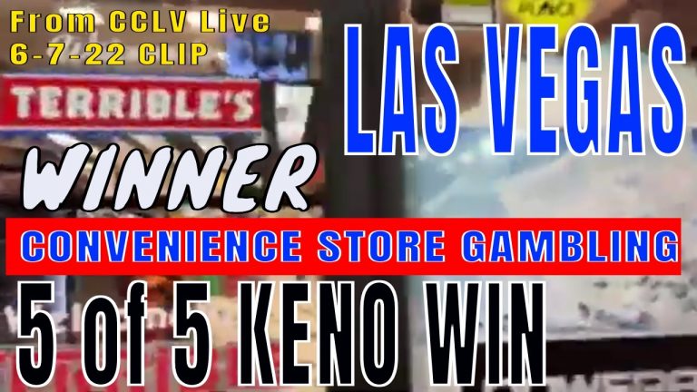 KENO WINNER Las Vegas – White Stained Slot Machine TERRIBLE’S Gas Station Casino WINNER $400 +