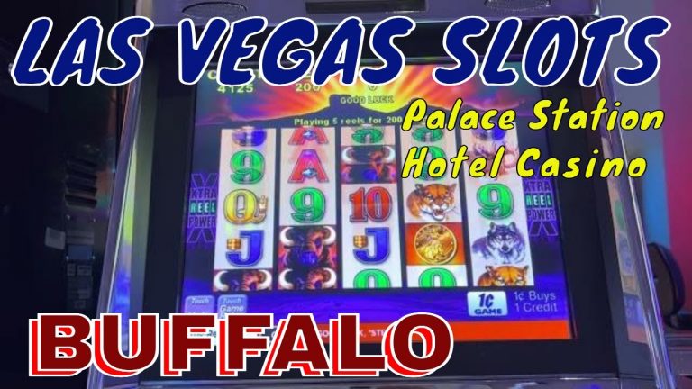 Las Vegas Casino Play – BUFFALO and MOON WALK Link Game – Bonus Play Winner Cash out Palace Station