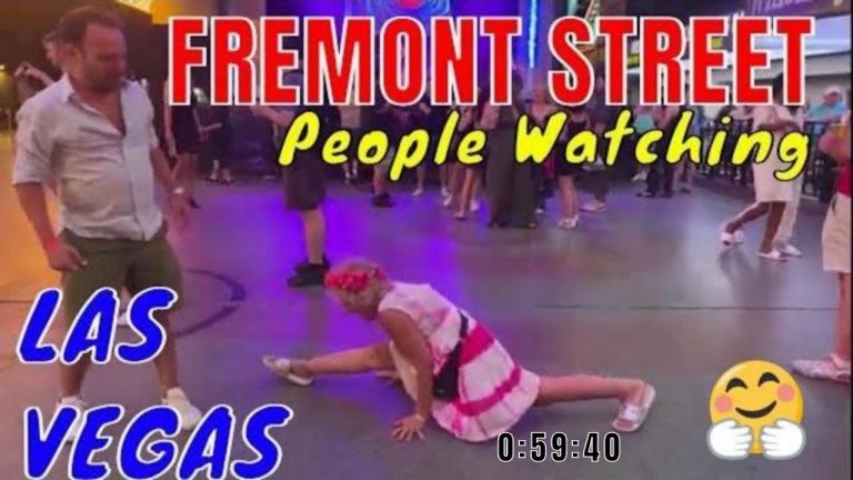 Las Vegas Content and Fun – Fremont Street Sunday night – MUSIC and People Watching – Granny SPLITZ