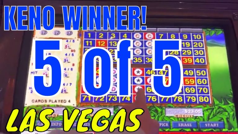 KENO WINNER 5 of 5 with a Multiplier LAS VEGAS Casino Play – Stations Hotel Casino
