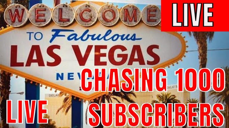 Las Vegas Content LIVESTREAM – Chasing 1000 SUBSCRIBERS – Live Gambling and Driving Tour