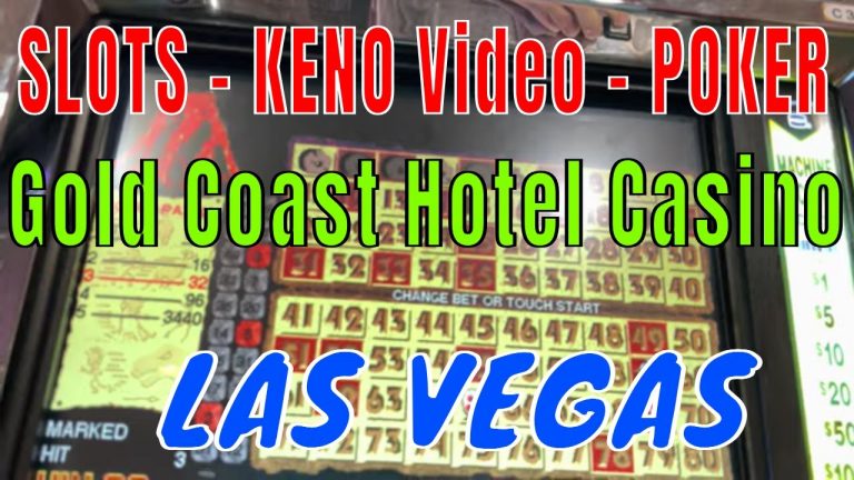 VIDEO POKER, SLOTS & KENO at Gold Coast Hotel Casino LAS VEGAS – Timber Wolf Caveman and 4 Card Keno