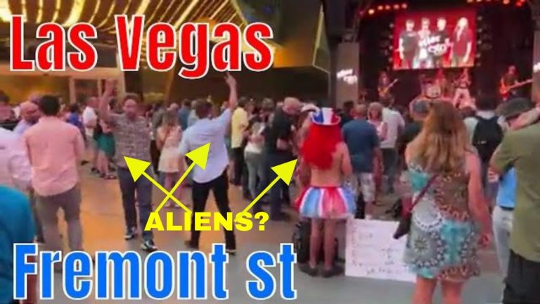 Las Vegas Private Eye LIVE Investigations -Who’s The Hooters Mom – FREMONT STREET – ALIENS Dancing