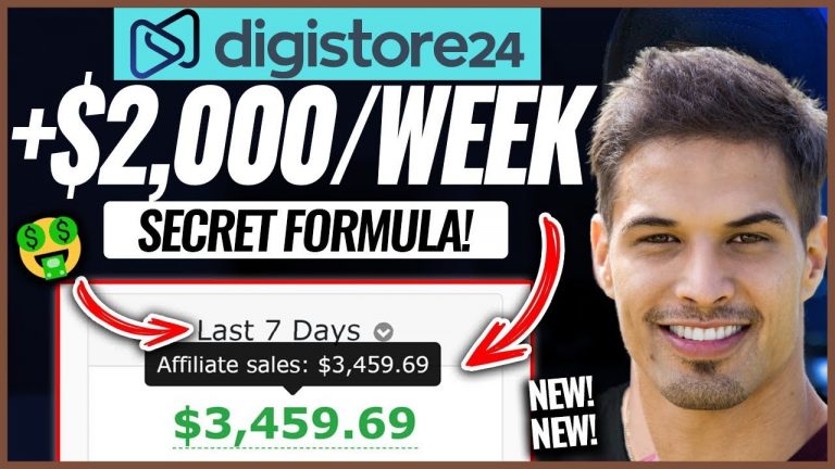 Make $2000/Week Money Online Without Any Skills | Digistore24 Affiliate Marketing Tutorial 2022