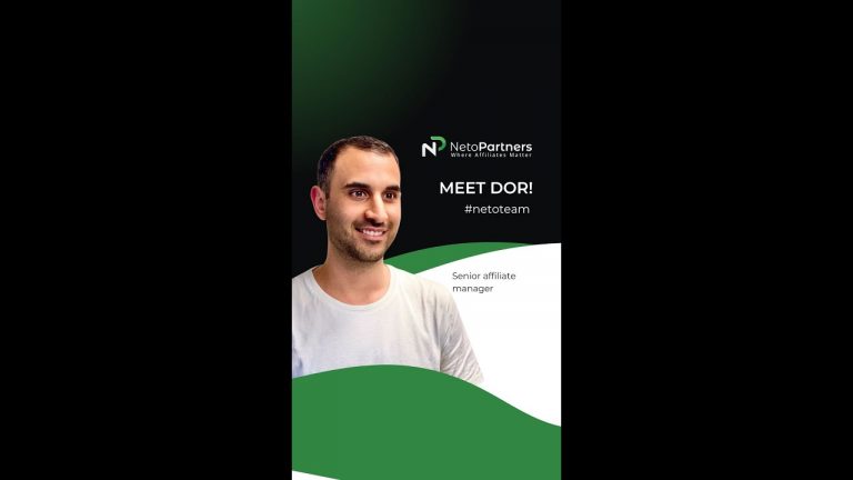 NetoPartners team: welcome Dor! Senior affiliate manager
