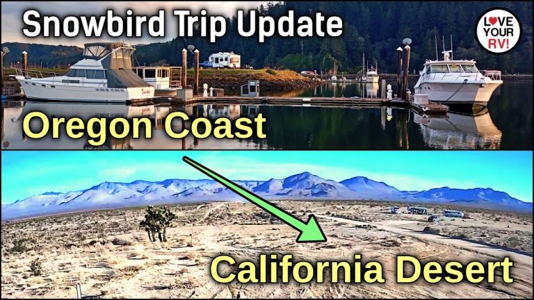 Oregon Coast to California Desert Route & Stops – RV Snowbird Trip – November 2022 Update