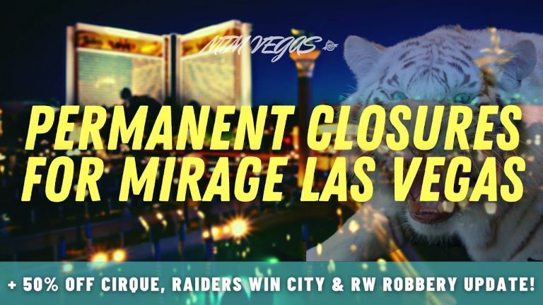 Vegas Robbery Update, Mirage’s Permanent Closures, 50% Off Cirque, Final 4 & New Downtown Casino!