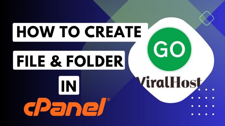 How to create a new file or folder in cPanel File Manager with GoViralHost