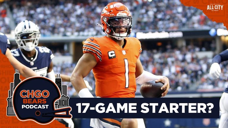 Will Chicago Bears QB Justin Fields start all 17 games in 2023? | CHGO Bears Podcast