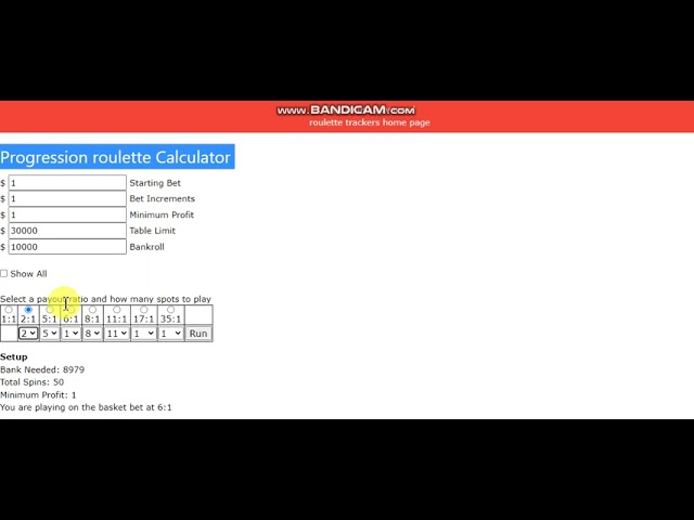 How to understand roulette martingale progressions better with a web tool — Advanced roulette