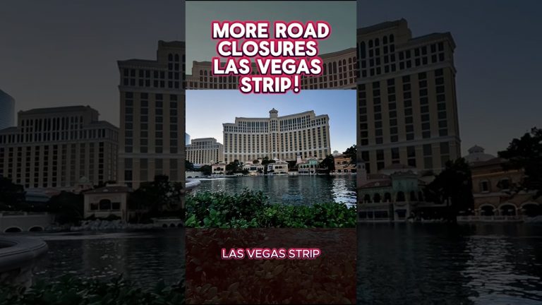 The Big Game Road Closures on The Las Vegas Strip lasvegasstrip vegaslocals vegas