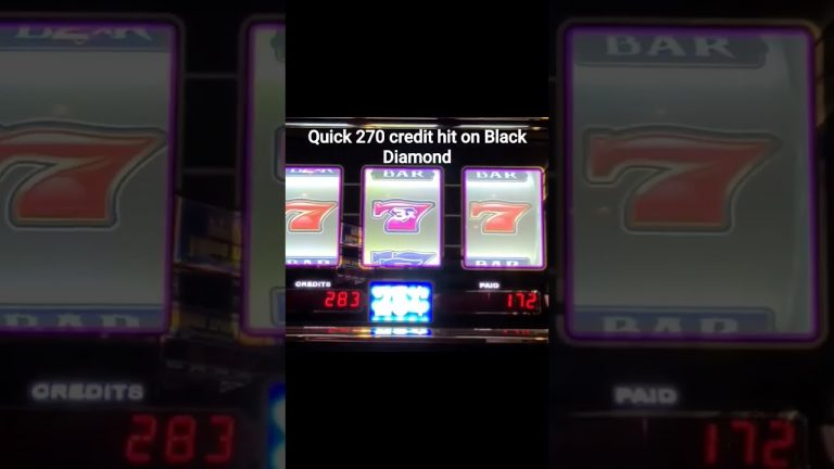 Quick 270 credit hit on Black Diamond